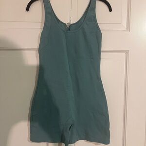 Aritzia Teal Sleeveless Bodysuit
